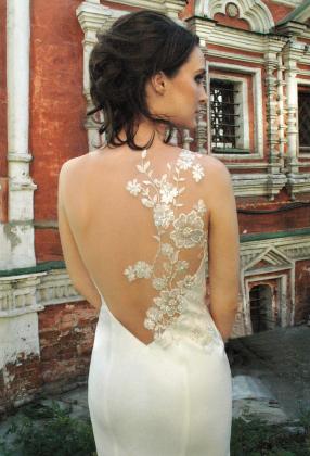 свадебное платье с открытой спиной, обтягивающее свадебное платье